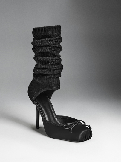 Denimoi Women's High Heel Slouch Boots, Korean Style Sexy Thin Heel Knee-High Boots, Fashion Versatile