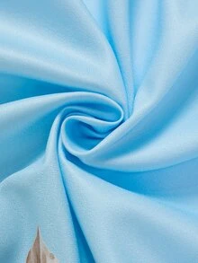 Rusticease Plus Size Floral Print Casual Elegant Vacation Dress Cocktail Brunch Party Birthday Light Blue Autumn Fall - Blue - View 7
