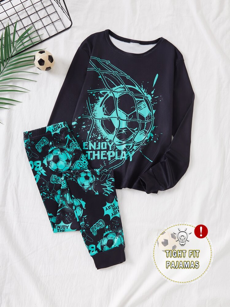 Teen Boys Pajamas - Black - View 7