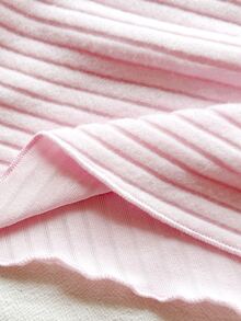 SHEIN Vintaside Kids 女嬰 0-3 歲秋季刺繡草莓羅紋針織長袖上衣與喇叭褲套裝，粉紅色，適合日常穿著，高領休閒日常穿搭 - 粉色 - 查看 9