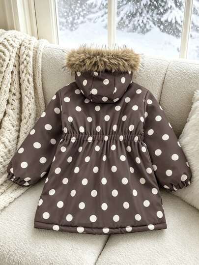 SHEIN Elladie kids Young Girls Winter Coats