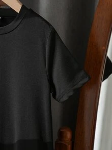 SHEIN 1件女童春夏休閒仙女公主A字洋裝，蝴蝶結熱轉印與3D蝴蝶結設計，1歲/7歲生日，黑色 - 黑色 - 查看 6