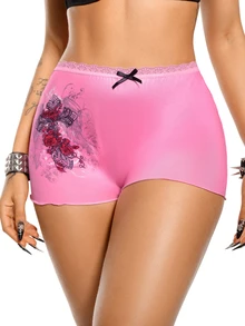 AltBold Women's 1pc Pink Gothic Cross Design Hipster Panties - Pink - View 4