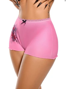 AltBold Women's 1pc Pink Gothic Cross Design Hipster Panties - Pink - View 3