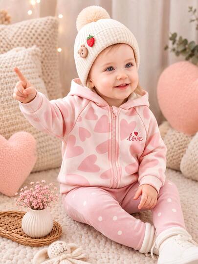 Baby meisje effen kleur minimalistische lange mouwen ritskapjesweatshirt herfst/winter buitenkleding