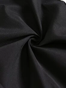 SHEIN Sparklyn 經典休閒長褲 春季/秋季 雙腰帶設計 簡約舒適 衛衣布料 適合街頭穿搭與運動 百搭夾克與上衣 展現青春活力 秋冬款 保暖內裡加厚 - 黑色 - 查看 9