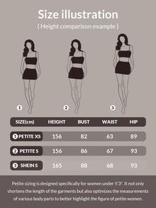 SHEIN PETITE Body de corte ajustado liso, para mujeres de talla pequeña - Azul menta - Ver 6