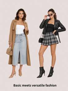 SHEIN BASICS 女款夏季露肩上衣上衣 - 紫色 - 查看 11