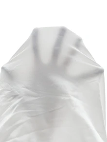 SHEIN BASICS Áo thun ôm dáng màu trơn cơ bản cho mùa hè - trắng - Xem 10
