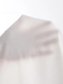 SHEIN BASICS 1入組大圓領素色短款背心 - 白色 - 查看 9