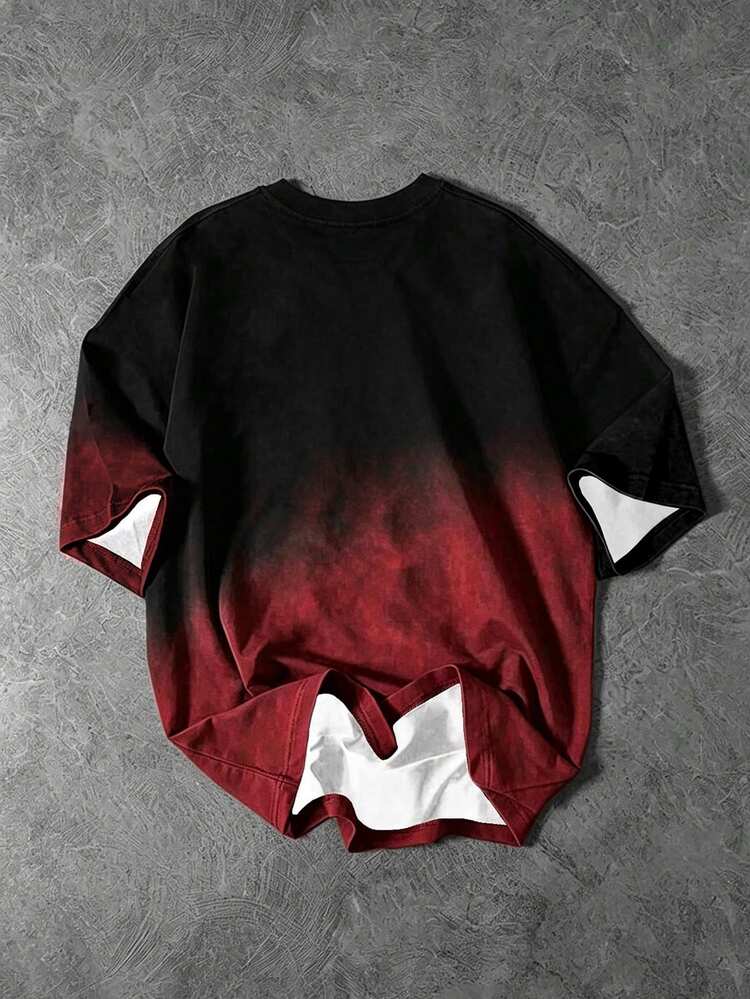 Sport MetroGents Men's Spider Print Short Sleeve Loose Fit Sports T-Shirt - Multicolor - View 2