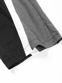 Manfinity Denimwave Men's Casual Daily Drawstring Waist Sports Long Pants - Black - View 6