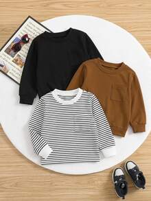 Halloween Sweatshirt For Boys 4-7 Winter Season Fashionable Casual Skull Pattern Black White Color Autumn Fall School - Multicolor - View 1