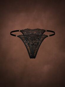 Bella Beso 3 PiecesLingerie Set (Wireless Bra + Thong + Garter Belt With Leg Straps) - Black - View 3