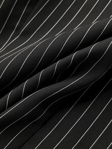 Attitoon Women's Striped Casual Versatile Everyday Travel Shirt - Black - View 5