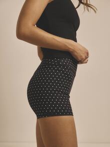 Aralina Leisurewear High Waisted Workout Activewear Women Biker Short - Black and White - View 5