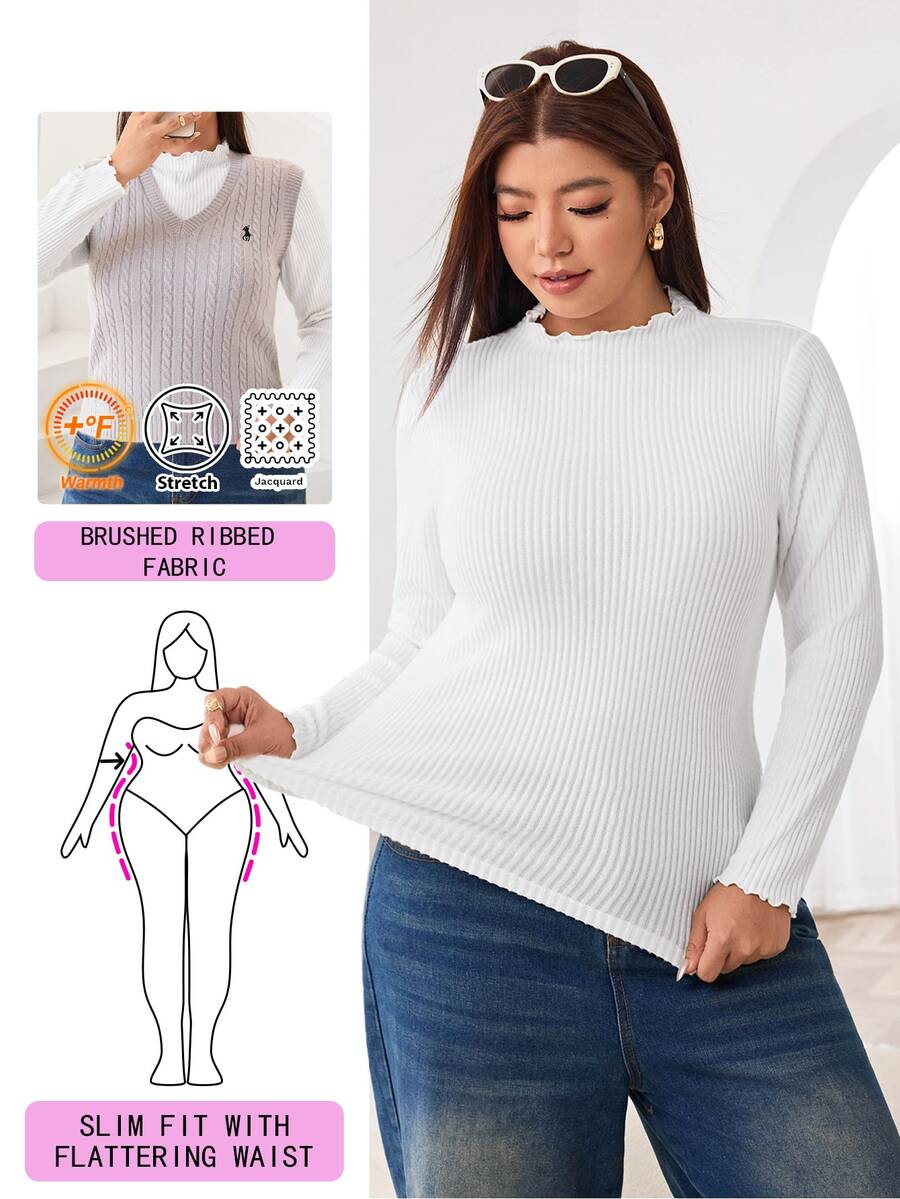 Solflare Camisetas de talla grande - Blanco - Ver 1