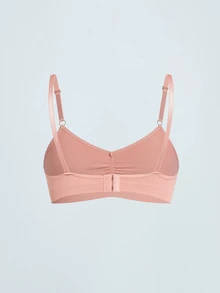Softvol 3pcs/Set Non-Wired Solid Color Pleated Camisole Bra Sets - Multicolor - View 8