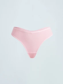 Softvol 5 peças/pacote Calcinhas Tipo Tanga Confortáveis para Mulheres, Roupa Íntima Macia Adequada para Esportes e Uso Diário, Pacote Múltiplo, Tamanhos XP-GG, Todas as Estações - Multicolorido - Visão 14