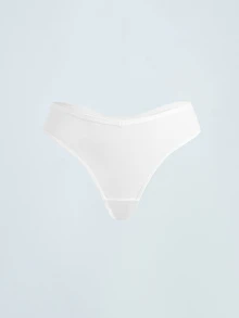 Softvol 5 peças/pacote Calcinhas Tipo Tanga Confortáveis para Mulheres, Roupa Íntima Macia Adequada para Esportes e Uso Diário, Pacote Múltiplo, Tamanhos XP-GG, Todas as Estações - Multicolorido - Visão 16