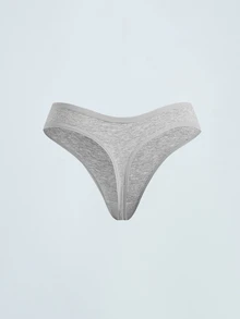 Softvol 5 peças/pacote Calcinhas Tipo Tanga Confortáveis para Mulheres, Roupa Íntima Macia Adequada para Esportes e Uso Diário, Pacote Múltiplo, Tamanhos XP-GG, Todas as Estações - Multicolorido - Visão 12
