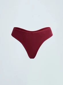 Softvol 5 peças/pacote Calcinhas Tipo Tanga Confortáveis para Mulheres, Roupa Íntima Macia Adequada para Esportes e Uso Diário, Pacote Múltiplo, Tamanhos XP-GG, Todas as Estações - Multicolorido - Visão 10
