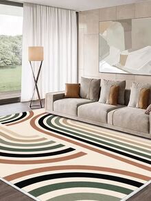 Digitally Printed Non-Slip Washable Runner And Area Rug Living Room Carpet, Modern Design | Modern, Scandinavian, Bohemian And Classic Styles | 100% Polyester - Creamy White - View 6