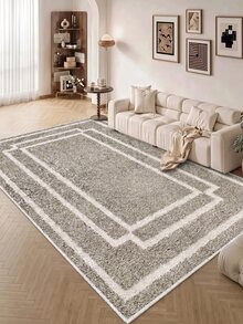 Digitally Printed Non-Slip Washable Runner And Area Rug Living Room Carpet, Modern Design | Modern, Scandinavian, Bohemian And Classic Styles | 100% Polyester - Light Grey - View 7