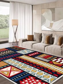 Digitally Printed Non-Slip Washable Runner And Area Rug Living Room Carpet, Modern Design | Modern, Scandinavian, Bohemian And Classic Styles | 100% Polyester - Multicolor - View 5