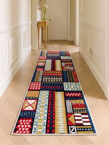 Digitally Printed Non-Slip Washable Runner And Area Rug Living Room Carpet, Modern Design | Modern, Scandinavian, Bohemian And Classic Styles | 100% Polyester - Multicolor - View 2