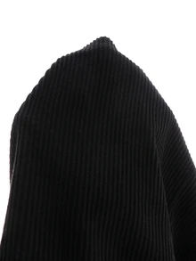Teen Girls Basic Black Long‑Sleeve Midi Dress, Fall Casual Versatile Layering Dress For School Shopping - Black - View 5