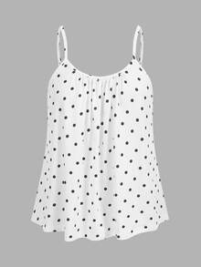 SHEIN EZwear 3件套女士褶皱宽松吊带背心，可调节肩带，适合春夏穿着 - 彩色 - 查看 9
