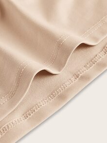 SHEIN BASICS Top Bandeau de unicolor, Verano para Mujeres - Beis - Ver 4