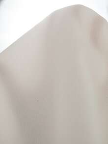 SHEIN Vestido plisado para niñas de verano versátil y lindo con cuello acanalado, puños acanalados y patrón bordado en rosa de estilo minimalista - Blanco - Ver 8