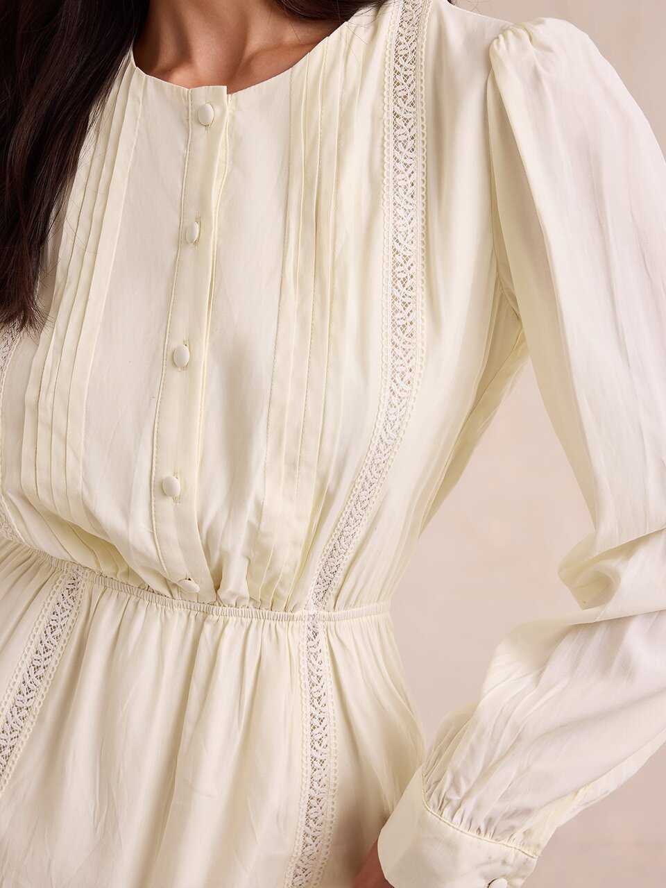 Enchnt Premium Vestido Elegante Blanco Estilizador Romántico para Mujer Pre-Otoño,Vestido Casual,Atuendos para Festivales,Atuendos para el Trabajo,Looks de Año Nuevo,Moderno,Día Nacional