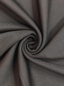 SHEIN LUNE CURVE Gaun Fashion Bodycon Leher Bulat dengan Patchwork Jala yang Elegan - Hitam - View 7