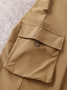 SHEIN Tween Boys Pants - Khaki - View 4