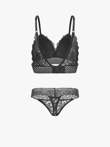 Bisouelle 3sets Floral Lace Bra & Panty Lingerie Setfor Summerfor Summer - Multicolor - View 14