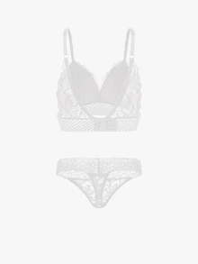 Bisouelle 3sets Floral Lace Bra & Panty Lingerie Setfor Summerfor Summer - Multicolor - View 18
