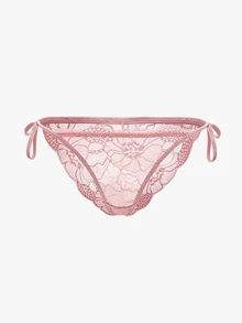 Bisouelle 3入組女士蕾絲三角褲,側邊綁帶和花朵細節的內衣 - 彩色 - 查看 9