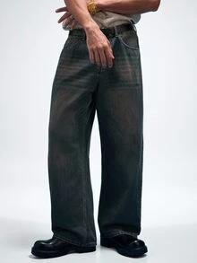 NobleFwd Men's Casual Multipocket Simple Design Denim Jeans, Everyday Wear - Medium Wash - View 5
