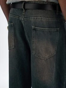 NobleFwd Men's Casual Multipocket Simple Design Denim Jeans, Everyday Wear - Medium Wash - View 4