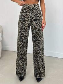 100 Cotton MID RISE WIDEEG CUT Beige JEAN Night Out Summer Punk Ugly - Multicolor - View 6