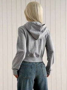 SHEIN EZwear 灰色針織女款運動衫 - 淺灰色 - 查看 2