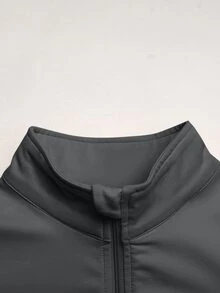 SHEIN Setelan Luar Ruangan Kasual untuk Anak Perempuan Usia 8-12 Tahun, Atasan Lengan Panjang dan Celana Panjang 3 Potong, Musim Gugur/Dingin - Grey - View 6