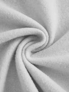 SHEIN PETITE CURVE 大尺碼休閒寬鬆傳統保暖內裡連帽衛衣，適合秋冬外出、正式場合與度假，灰色 - 淺灰色 - 查看 10