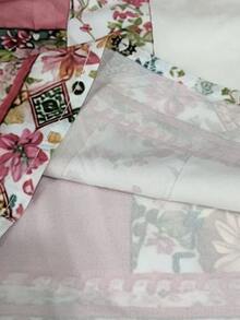 EMERY ROSE Women's Summer Vacation Floral Print Elastic Waist Shorts - Multicolor - View 7