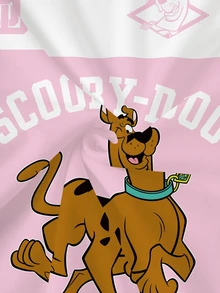 SCOOBY-DOO X SHEIN 女士可爱卡通印花短袖休闲百搭T恤 - 白色 - 查看 6