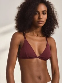 Ocili 2pcs European & Japanese Sexy Hot Girl Style Pure Cotton Thin Non-Wired Non-Padded Triangle Cup Bra - Multicolor - View 7