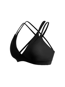 SHEIN Cheerettes 女款純色雙層運動內衣 - 彩色 - 查看 12